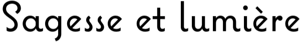 Sagesse et Lumière's Font for logo