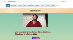 Sagesse et Lumière home page designed by the client